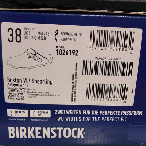 Birkenstock women’s Boston Shearling Slippers - Cream - Picture 14 of 14